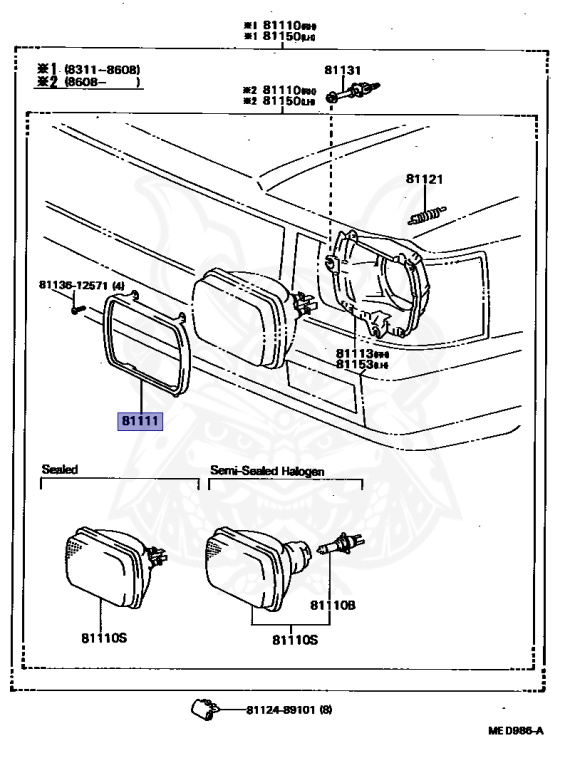 Toyota - Hilux - LN65 - 1988 - SR TYPE - DOUBLE CAB - Manual - 2L