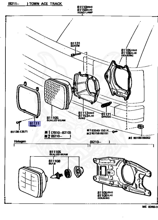 Toyota - LiteAce - YM21G - 1985 - DLX TYPE - WAGON - Manual - 2YU
