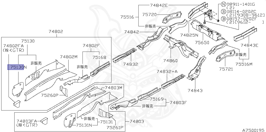 Nissan - Skyline GT-R - BCNR33 - 1996 - GTR TYPE - 2 door hard top (2K) - 4 WHEEL DRIVE(4WD) - MANUAL TRANS 5-SPEED(MT.F5) - HICAS - RB26DETT