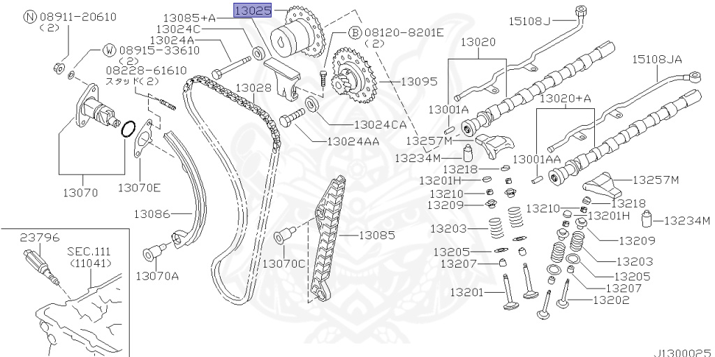 13025-65F00 - Nissan - Sprocket, Camshaft - Nengun Performance