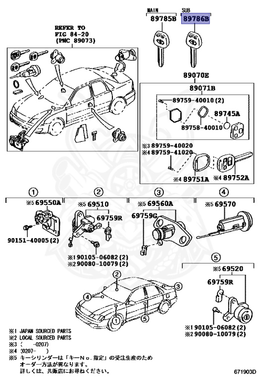 89786-60050 - Toyota - Transmitter, Transponder Key Sub - Nengun
