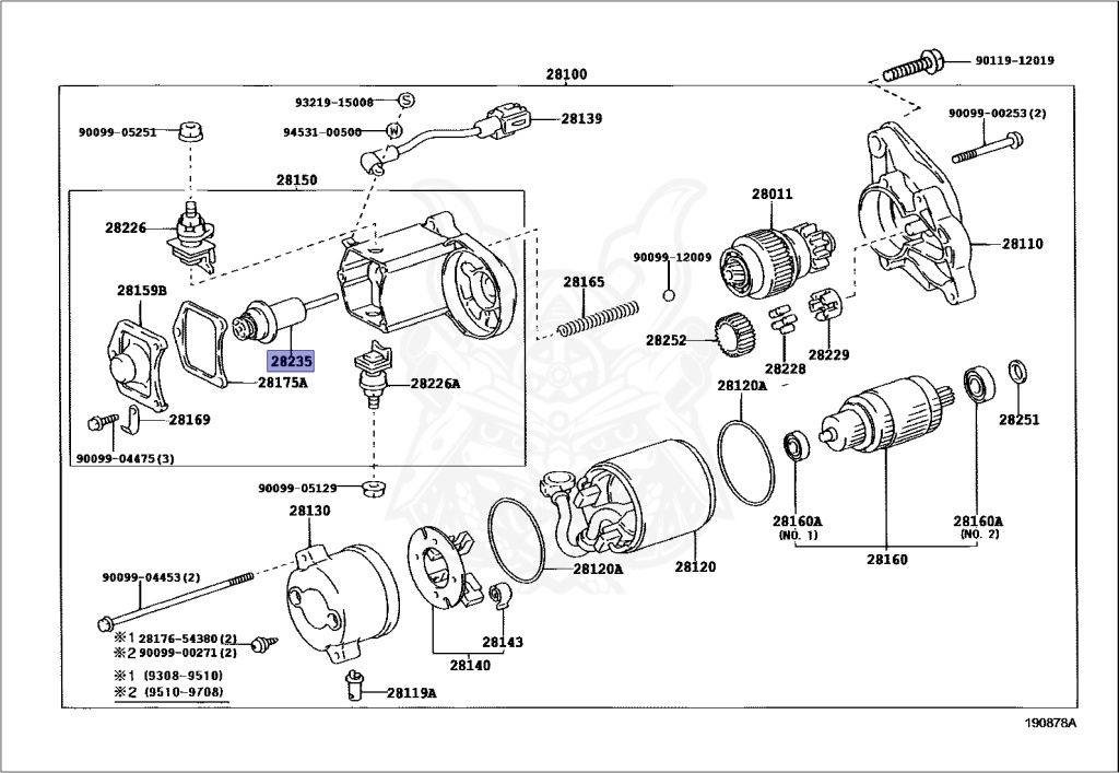 28235-17030 - Toyota - Plunger, Magnet Switch - Nengun Performance