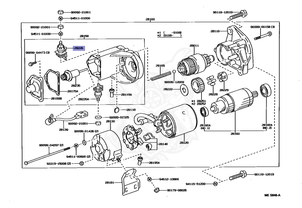 ユー 28226-54320 - Toyota - Starter Kit, Battery Terminal