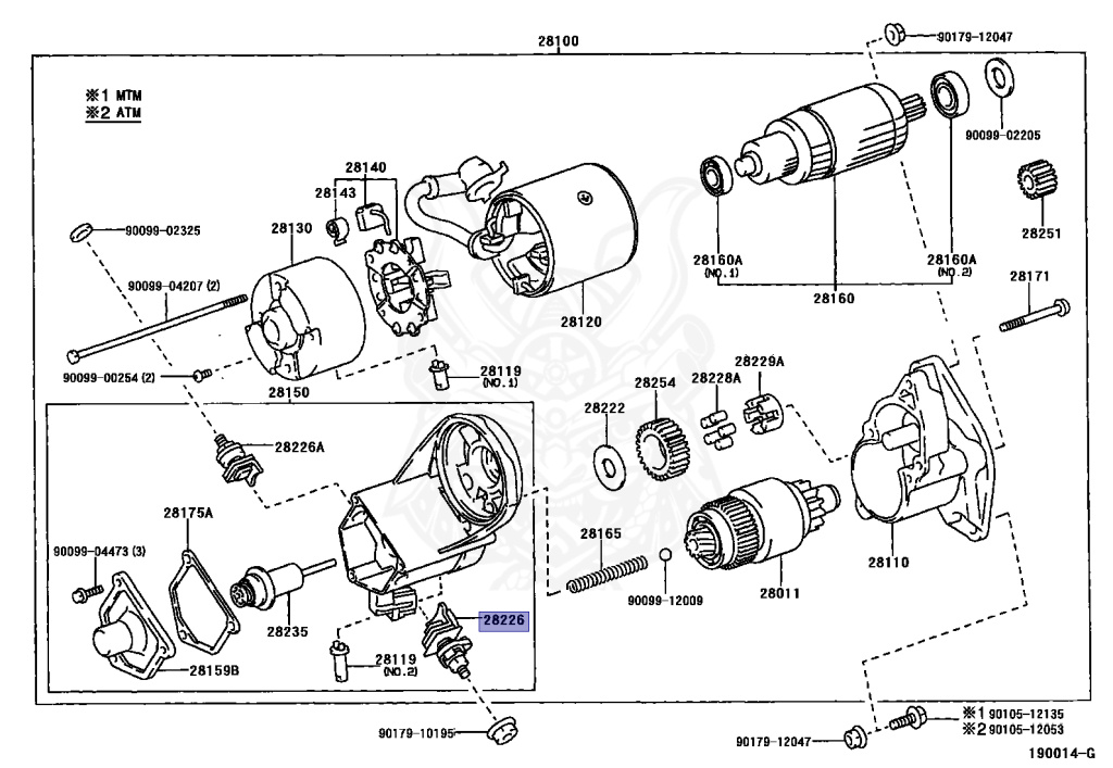 28226-54320 - Toyota - Starter Kit, Battery Terminal