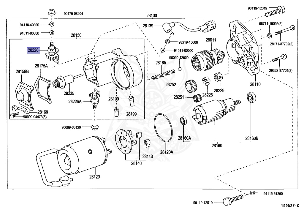K 28226-54320 - Toyota - Starter Kit, Battery Terminal