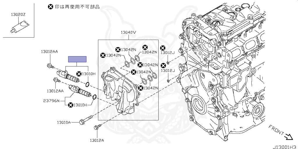 23796-JA00A - Nissan - Solenoid Valve Assembly, VTC - Nengun