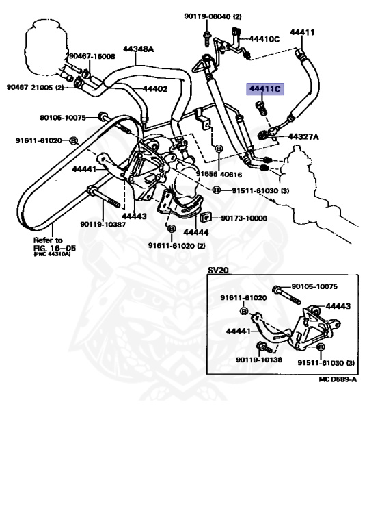 90401-16008 - Toyota - Bolt, Union (for Pressure Feed Tube No. 2
