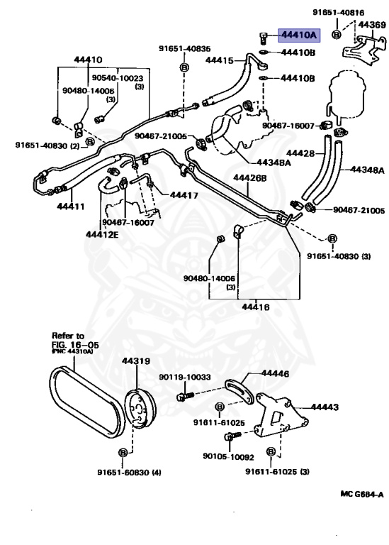90401-16008 - Toyota - Bolt, Union (for Pressure Feed Tube No. 2