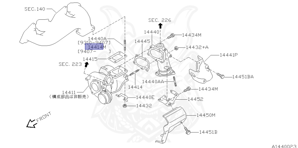 Nissan - Silvia - S14 - 1996 - KS - HARDTOP(K) - AUTOMATIC TRANSMISSION(AT) - TWO WHEELS STEERING(2WS) - SR20DET