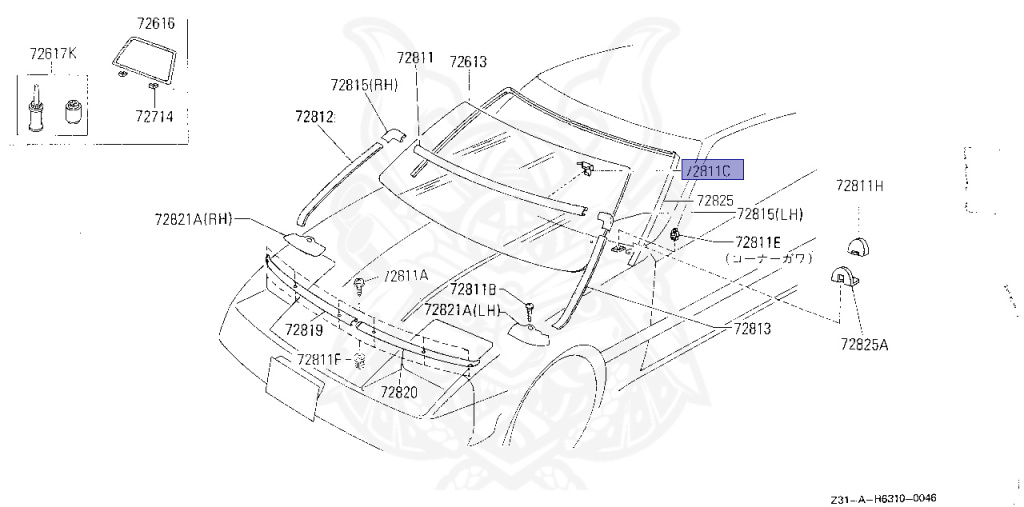 Nissan - Fairlady Z - Z31 - 1986 - ZX - MANUAL TRANSMISSION(MT) - T-bar roof (KZ#) - VG30T