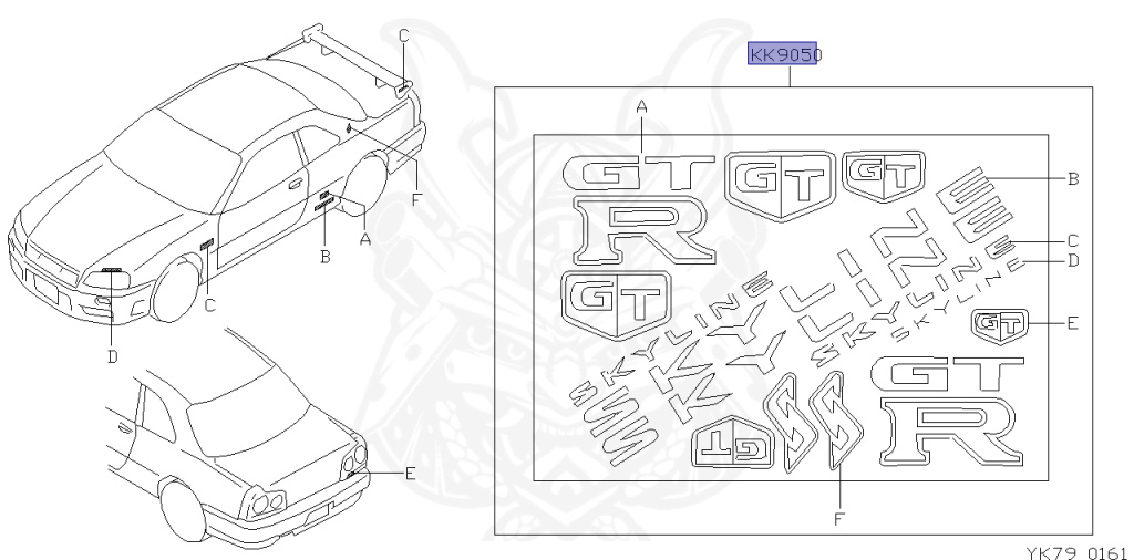 Nissan - Skyline - R34 25GTT - ER34 - 2001 - 25GT TURBO - 2 door hard top (2K) - AUTOMATIC-FLOOR SHIFT(AT.F4) - Hi-Cas 2-Link (HI.2WD) - RB25DET