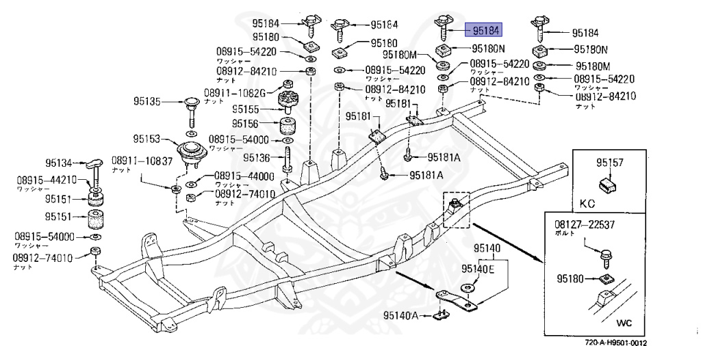Nissan - Datsun - 720 - 1984 - DELUXE TYPE - Guard Truck (TL) - 2 WHEEL DRIVE(2WD) - Column Manual 5th (R5) - SD23