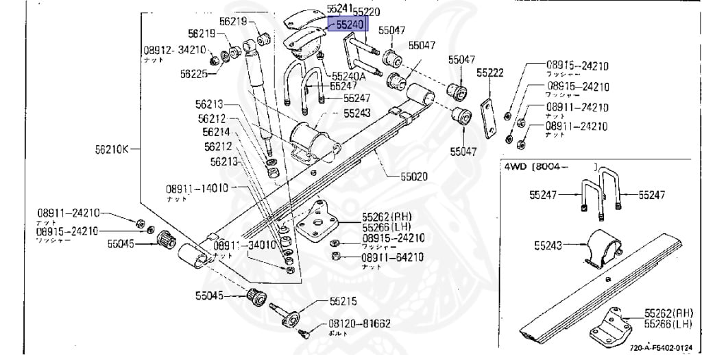 Nissan - Datsun - 720 - 1985 - DELUXE TYPE - DOUBLE CAB(WC) - 2 WHEEL DRIVE(2WD) - 4 SPEED T/M COLUMN SHIFT(R4) - Z16S