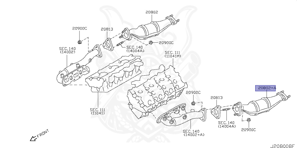 208B3-AL926 - Nissan - Catalytic Converter - Nengun Performance