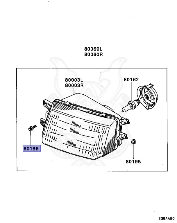Mitsubishi - RVR - N23WG - 1991 - SNXM2 - 4G63