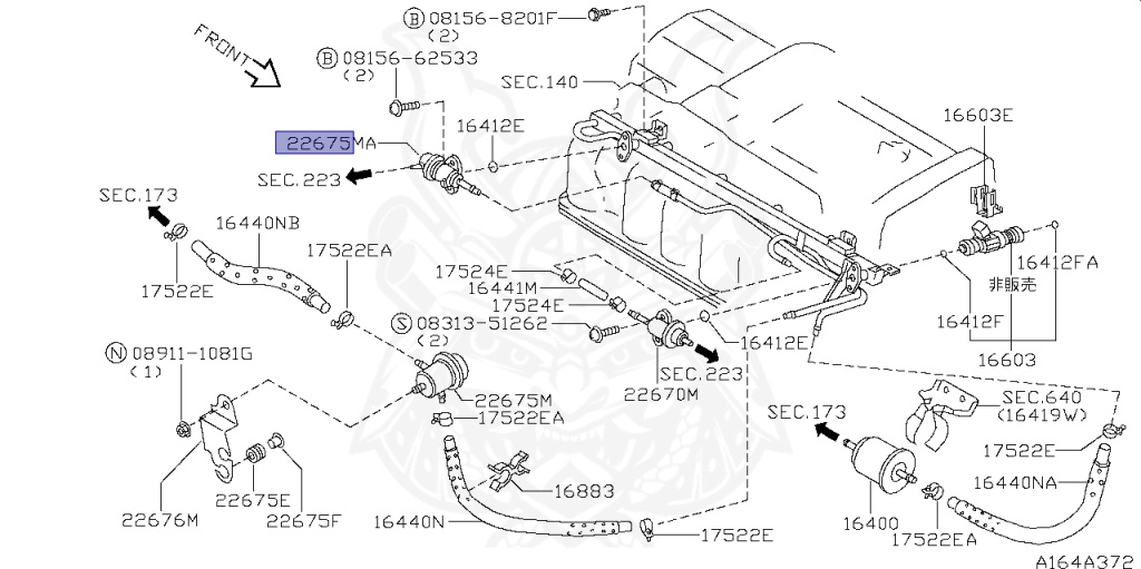 Nissan - Skyline - R34 GT - HR34 - 2000 - 20GT - 4 DOOR SEDAN(4S) - AUTOMATIC-FLOOR SHIFT(AT.F4) - High cast, 2-link (IRS.2WD) - RB20DE