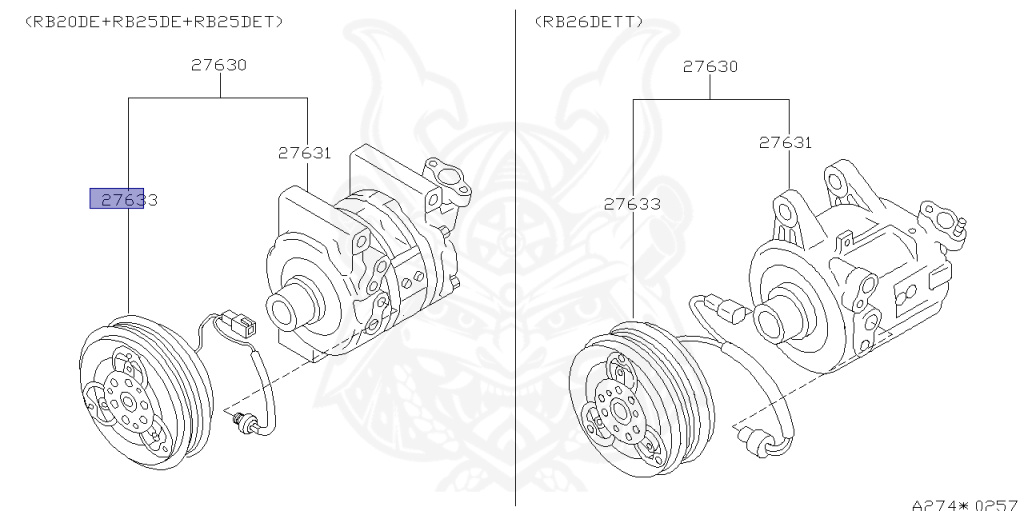Nissan - Skyline - R34 25GT - ENR34 - 2000 - GT-V - 4 DOOR SEDAN(4S) - AUTOMATIC-FLOOR SHIFT(AT.F4) - Hi-Cas 2-Link (HI.2WD) - RB25DE
