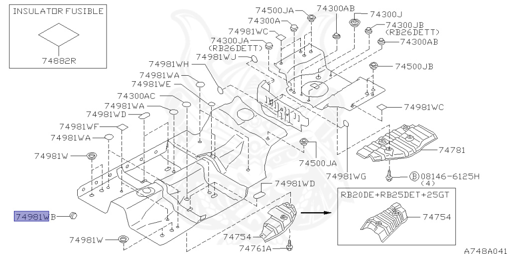 Ｙ 64890-U7400 - Nissan - Drain Hole Cover - Nengun Performance