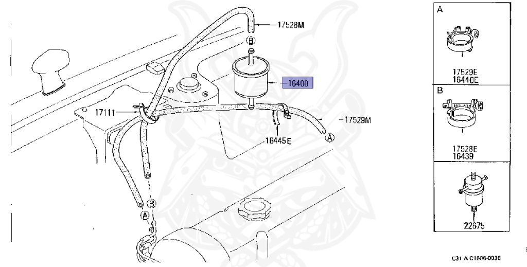 Nissan - Laurel - C31 - 1984 - GX TYPE - HARDTOP(K) - AUTOMATIC TRANSMISSION(FA) - L20ET