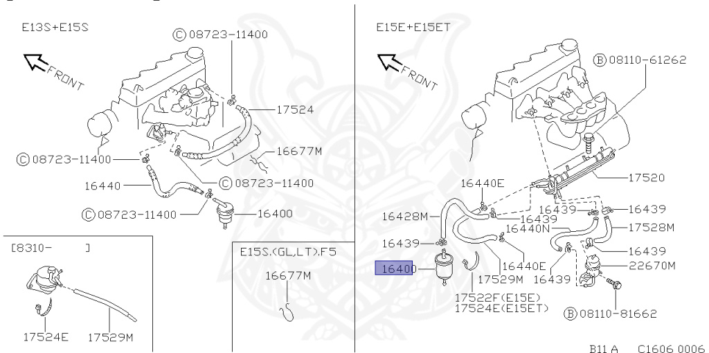 Nissan - Sunny - B11 - 1985 - SGXE - SEDAN(S) - AUTOMATIC TRANSMISSION(AT) - E15E