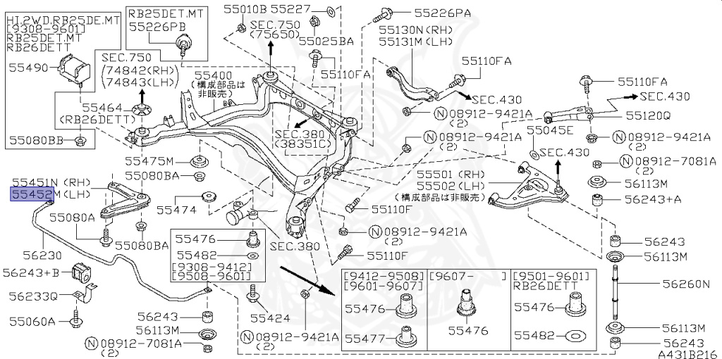 Nissan - Skyline GT-R - BCNR33 - 1997 - GTR/AJ - 4 DOOR SEDAN(4S) - 4 WHEEL DRIVE(4WD) - MANUAL TRANS 5-SPEED(MT.F5) - HICAS - RB26DETT