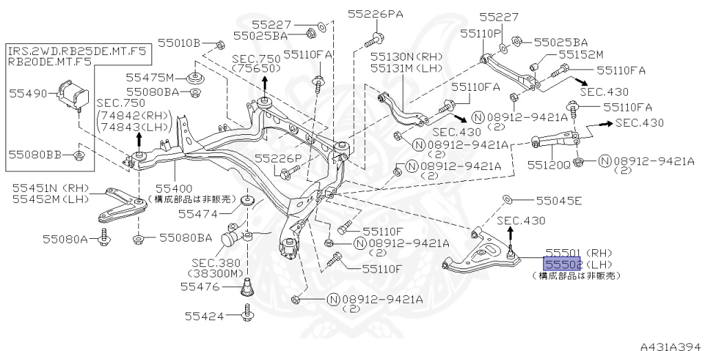 Nissan - Skyline - R34 25GT - ENR34 - 2000 - 25GT - 4 DOOR SEDAN(4S) - AUTOMATIC-FLOOR SHIFT(AT.F4) - High cast, 2-link (IRS.2WD) - RB25DE