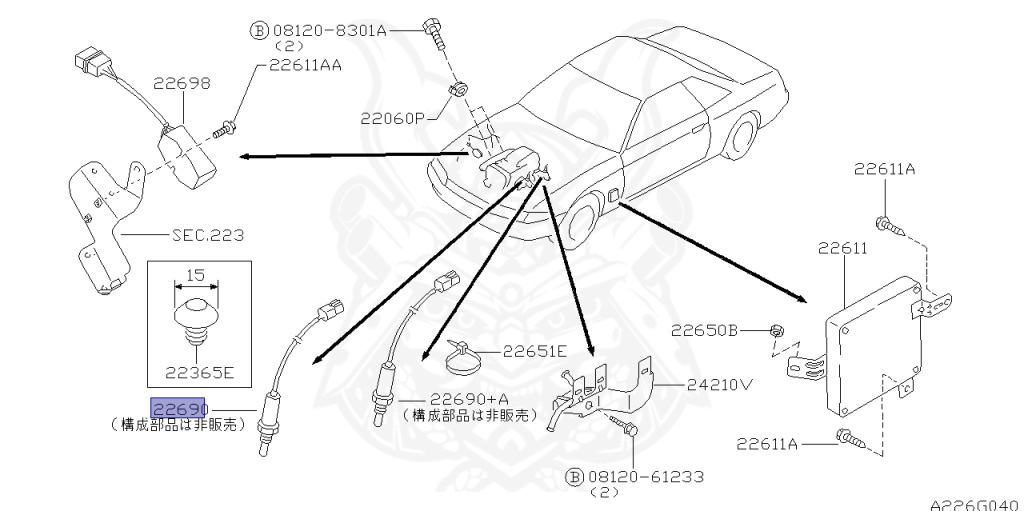 Nissan - Skyline - R34 25GT - ENR34 - 1999 - 25GT - 2-door hardtop (2K) - MANUAL TRANS 5-SPEED(MT.F5) - No high-speed casters, 2-link drive (IRS.2WD) - RB25DE