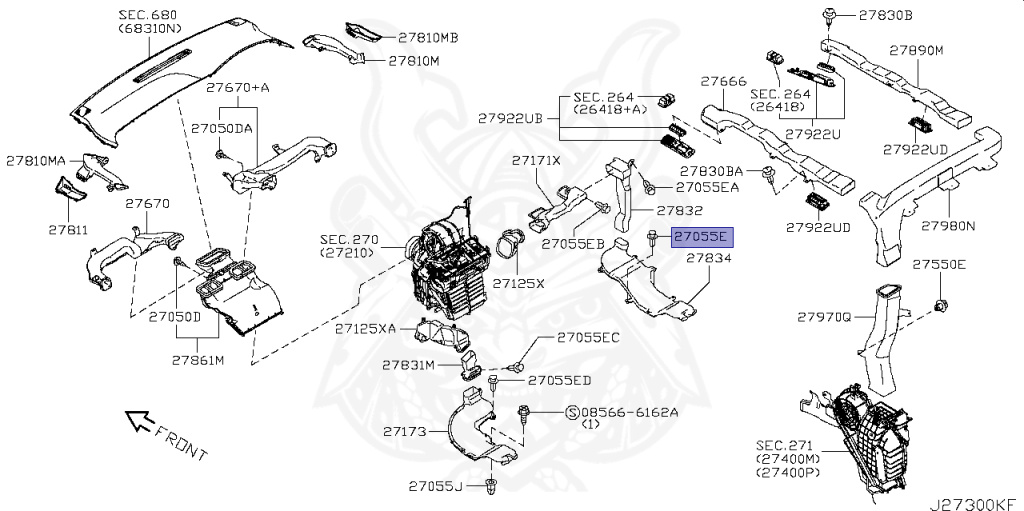 ケン 01553-04051 - Nissan - Clip - Nengun Performance