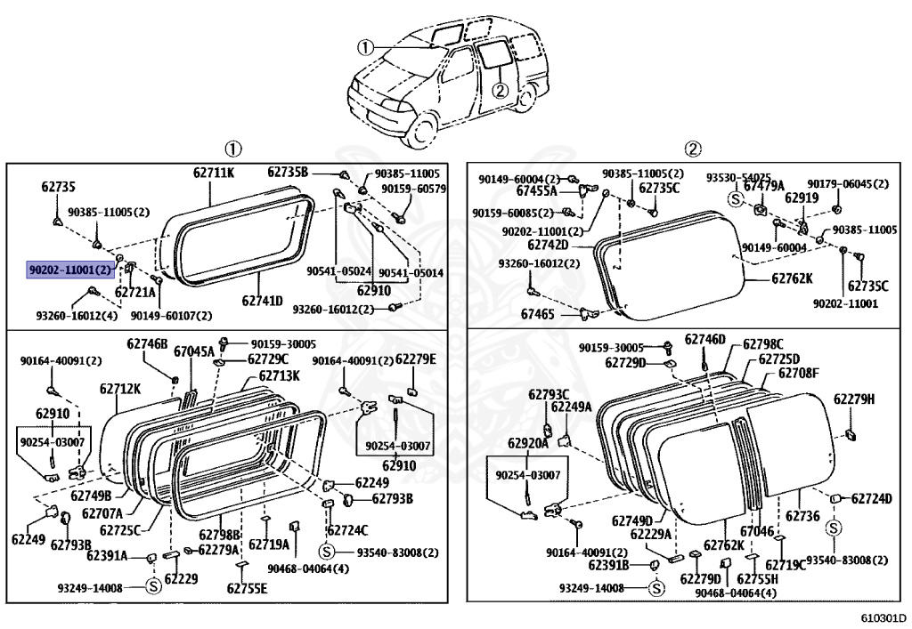 90202-11001 - Toyota - Gasket - Nengun Performance
