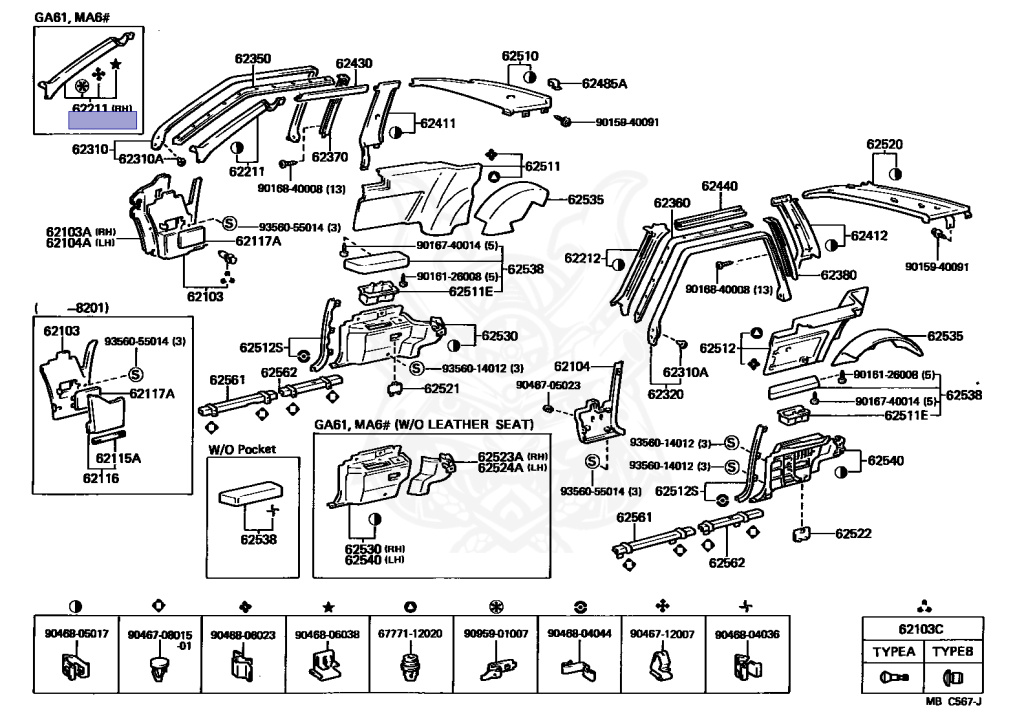 Toyota - Celica - MA61 - 1984 - GT TYPE - LIFTBACK - Manual - 5MGEU