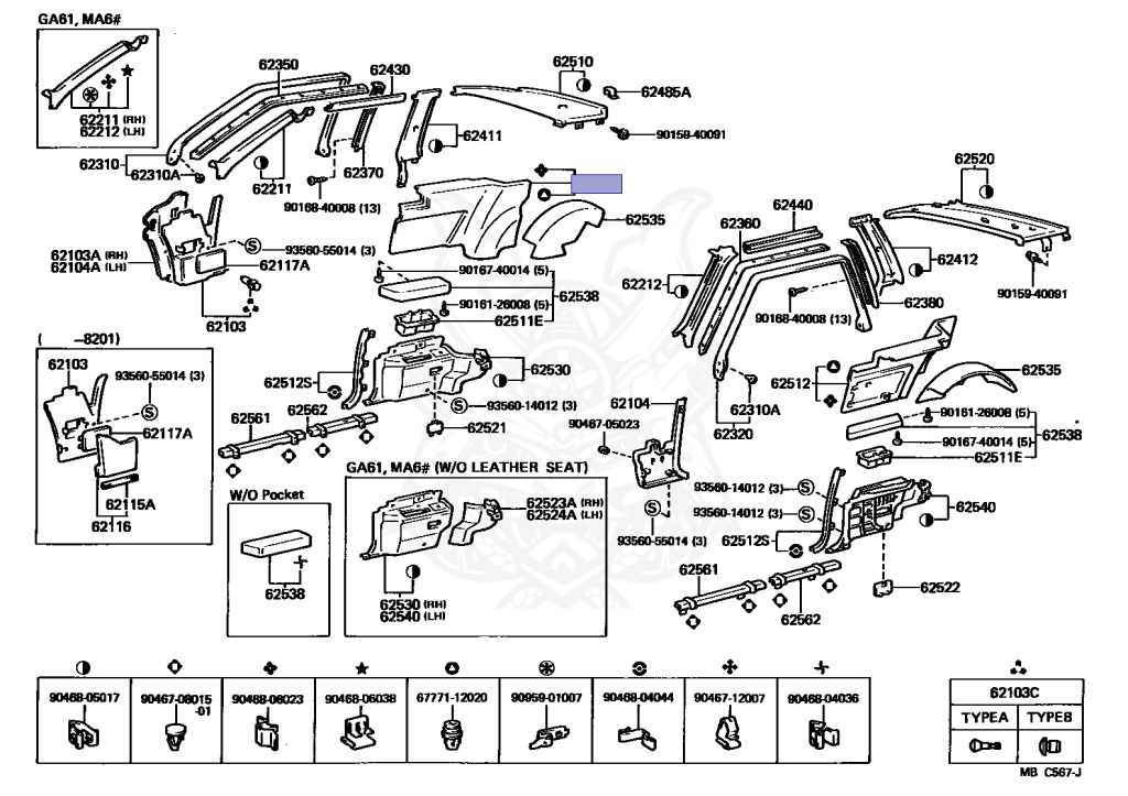 Toyota - Celica - MA61 - 1984 - GT TYPE - LIFTBACK - Manual - 5MGEU