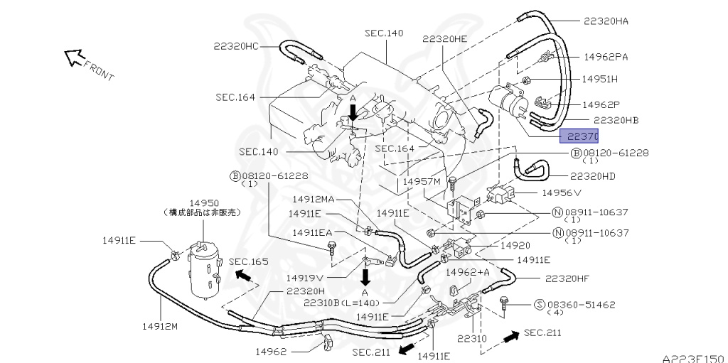 Nissan - Stagea - WC34 - 1997 - 25X - WAGON(W) - 2 WHEEL DRIVE(2WD) - AUTOMATIC TRANSMISSION(AT) - RB25DE