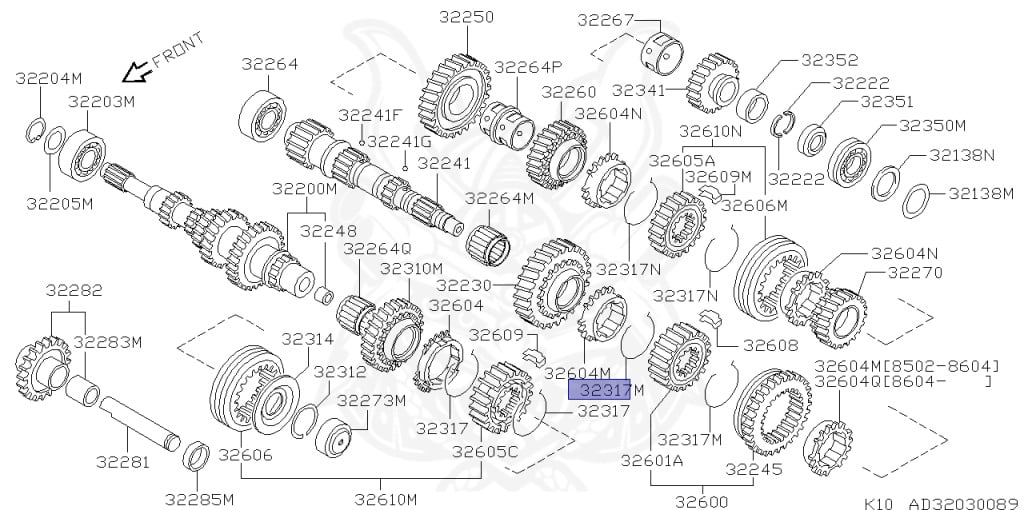 みき326ページ 32603-73200 - Nissan - Ring, Synchronizer - Nengun Performance