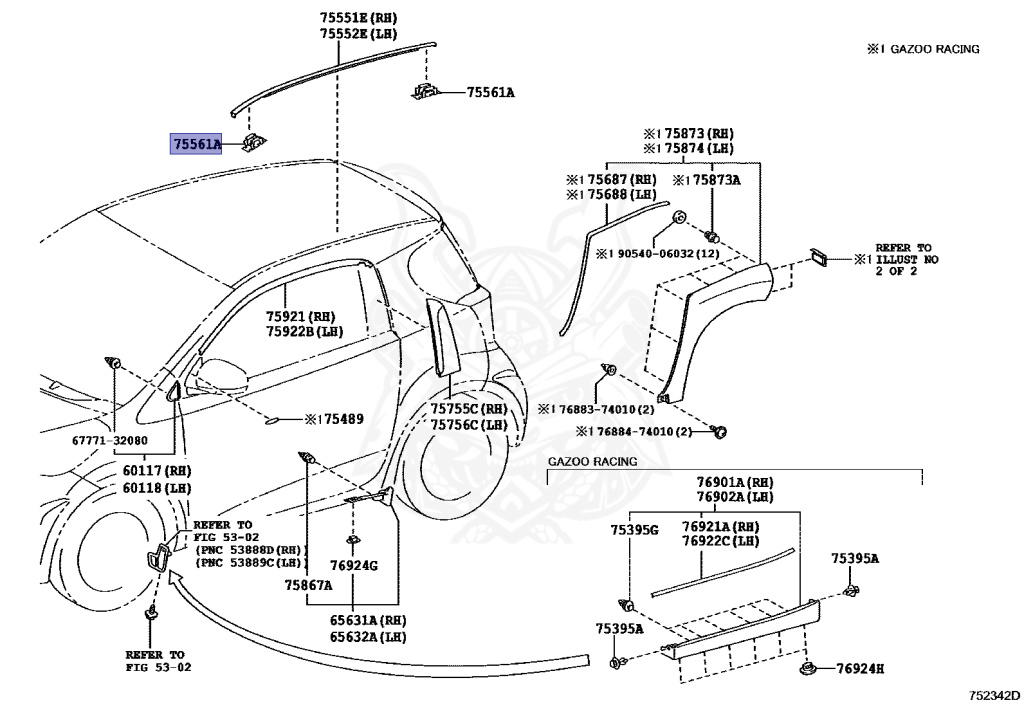 Toyota - iQ 100 - KGJ10 - 2008 - 100G TYPE - Variator - 1KRFE