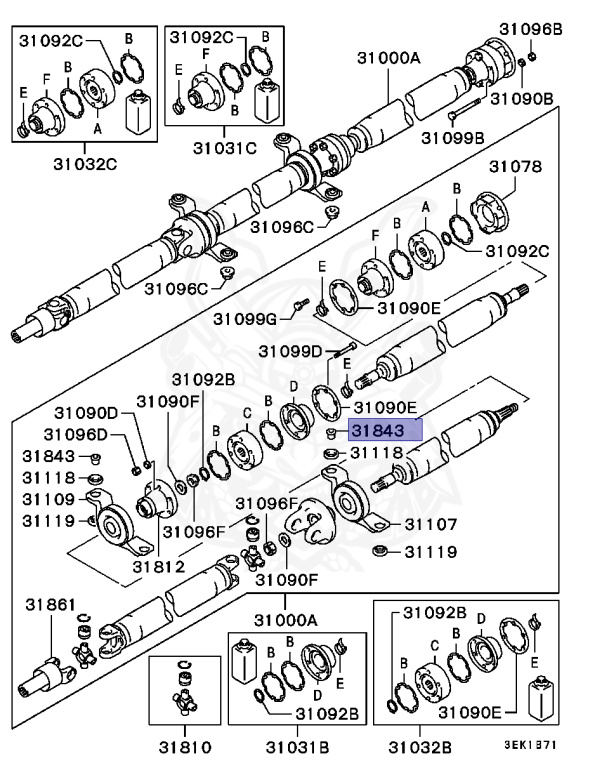 Mitsubishi - Lancer - CM5A - 1996 - PRGF - 4G93