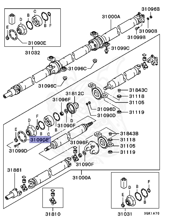 Mitsubishi - RVR - N71W - 1997 - SRHC7 - 4G93