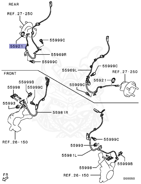 MN116788 - Mitsubishi - Protector, Abs Sensor Heat - Nengun