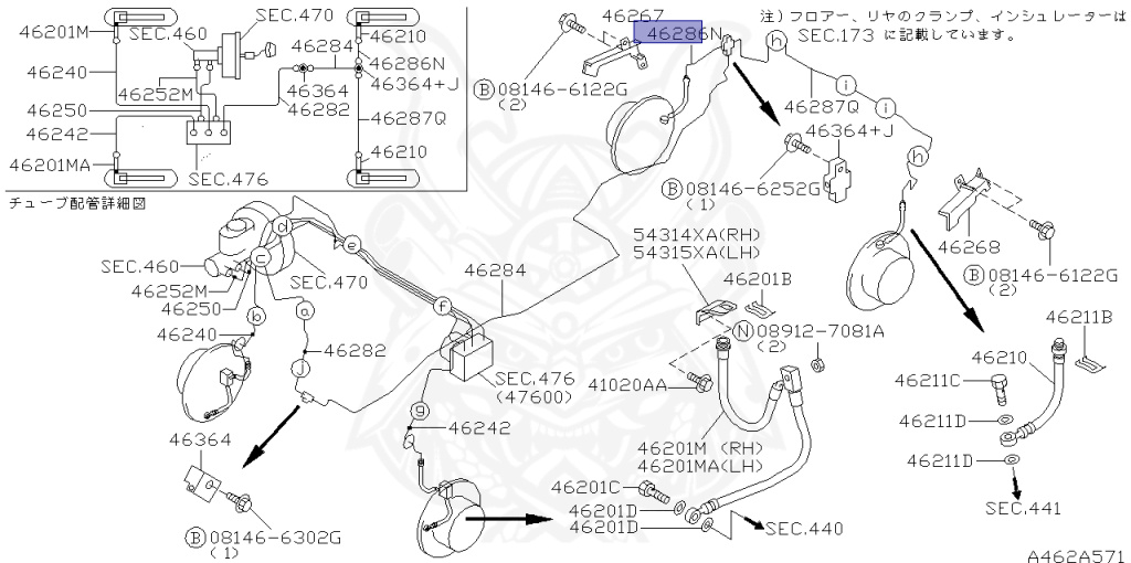 Nissan - Skyline - R34 25GT - ENR34 - 1998 - 25GT - 4 DOOR SEDAN(4S) - AUTOMATIC-FLOOR SHIFT(AT.F4) - High cast, 2-link (IRS.2WD) - RB25DE
