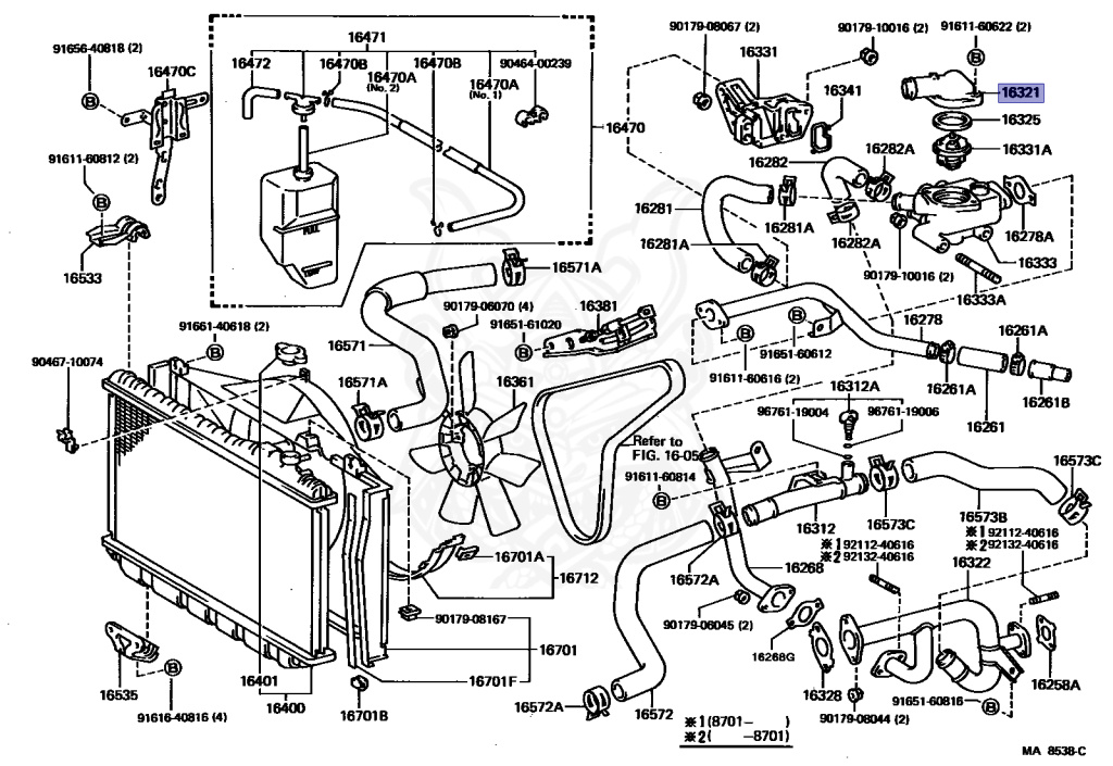 Toyota - Crown - GS121 - 1985 - ROYAL SALOON TYPE - HARDTOP - Automatic - 1GGZEU