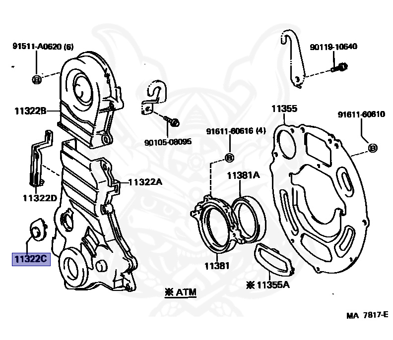 11323-10011 Toyota Cover, Timing Belt, Nengun Performance