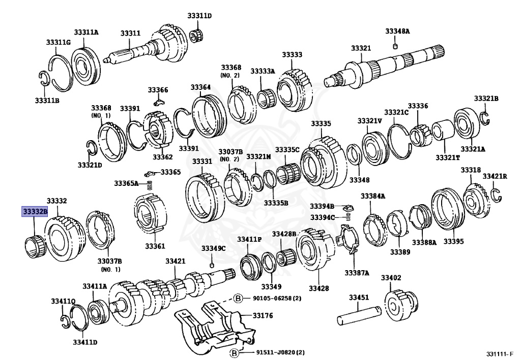 オーダー完成写真 90364-47003 - Toyota - Bearing, Needle Roller (for 2nd Gear