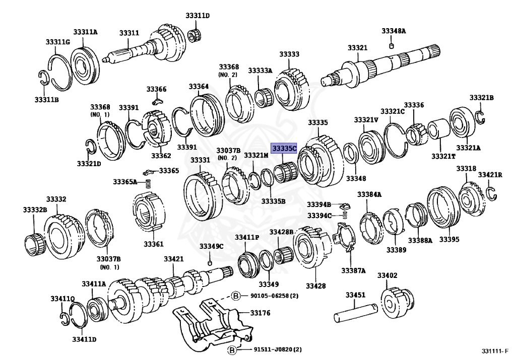 Ｋ Needle Roller Bearing #90364-35010 | Autoparts.toyota.com