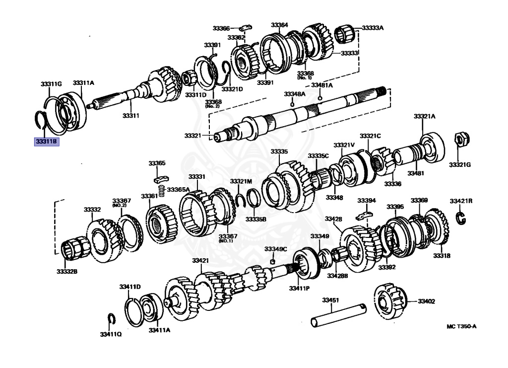 90520-38009 - Toyota - Ring, Shaft Snap (for Front Bearing