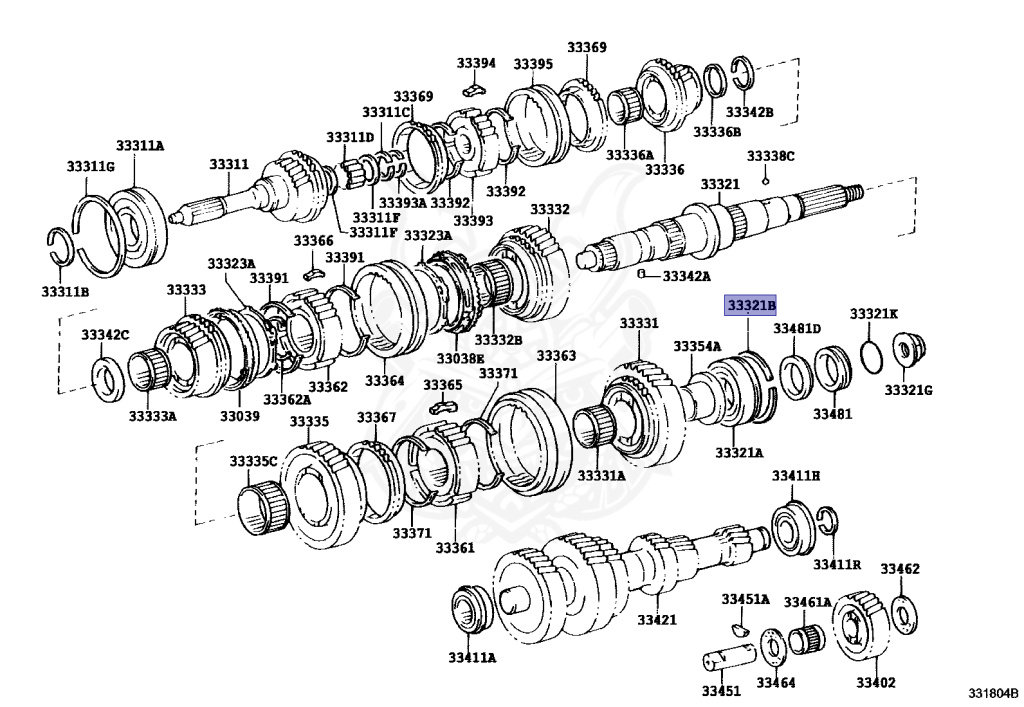 90520-88001 - Toyota - Ring, Shaft Snap (for Front Bearing