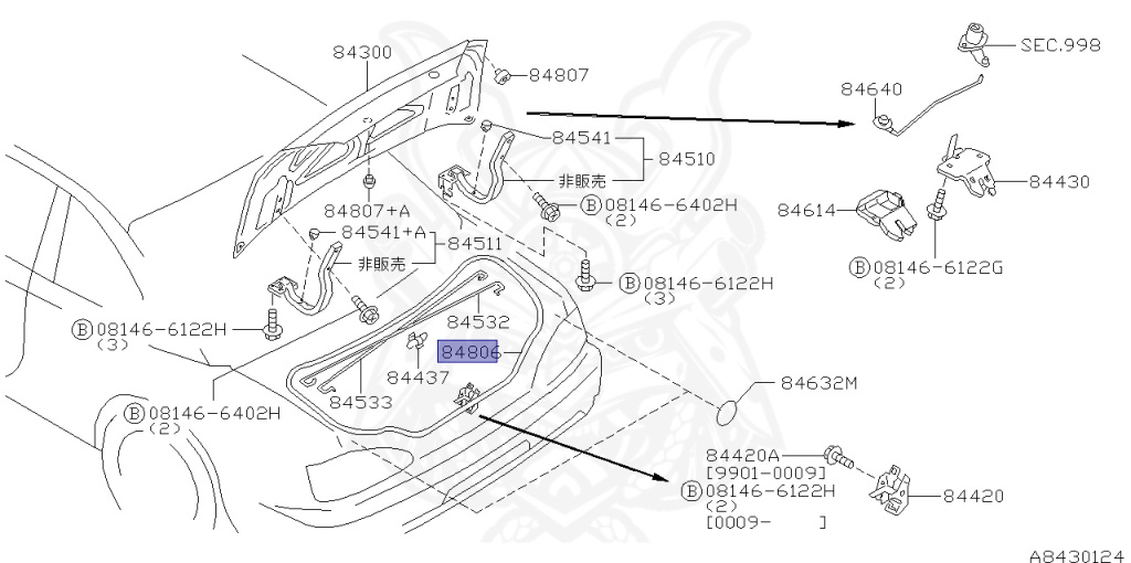 Nissan - Silvia - S15 - 1999 - SPEC R - HARDTOP(K) - AUTOMATIC-FLOOR SHIFT(AT.F4) - TWO WHEELS STEERING(2WS) - SR20DET