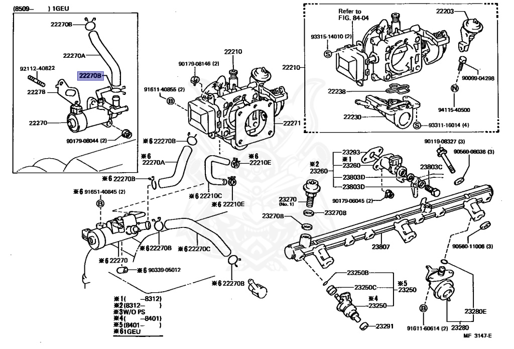 Toyota - Crown - GS120 - 1987 - SUPER SALOON TYPE - SEDAN - Automatic - 1GEU