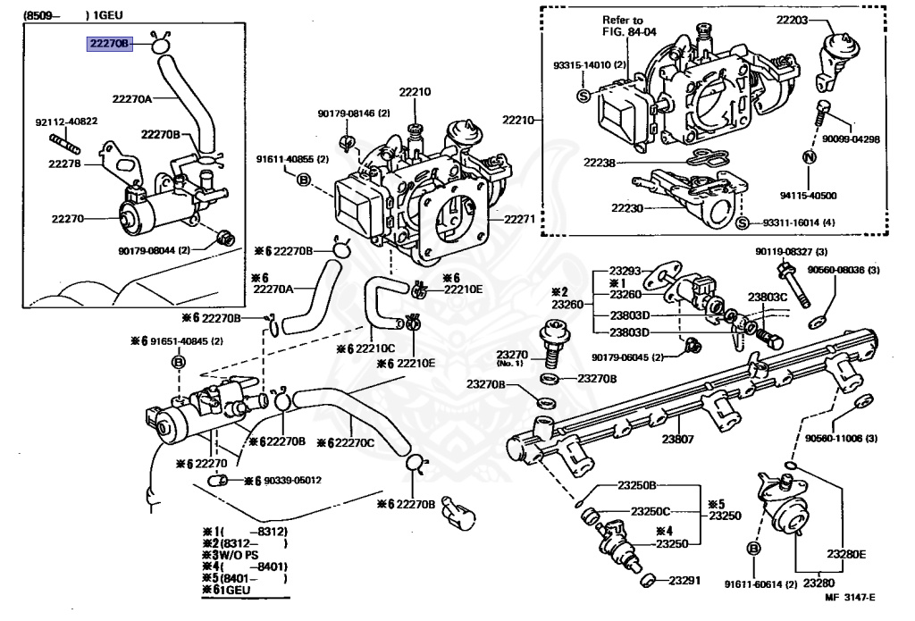 Toyota - Crown - GS120 - 1984 - DLX TYPE - SEDAN - Automatic - 1GEU