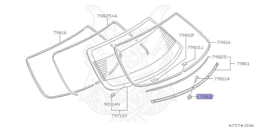 76881-0P000 - Nissan - Grommet, Screw - Nengun Performance