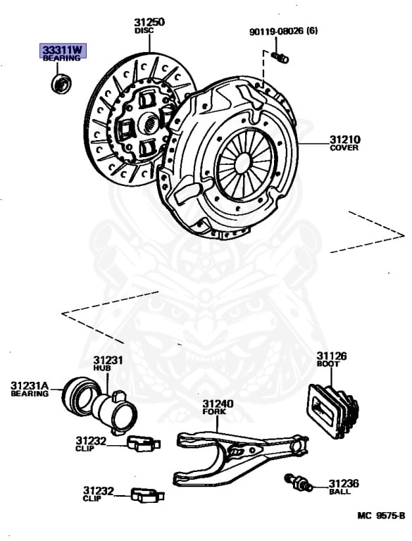90363-12003 - Toyota - Bearing (for Input Shaft) - Nengun Performance