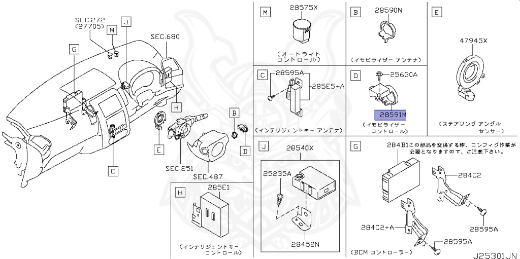 IVRマニュアル 第3版 Sold 2021 Nissan Kicks Smart Key Entry Control Module 28538